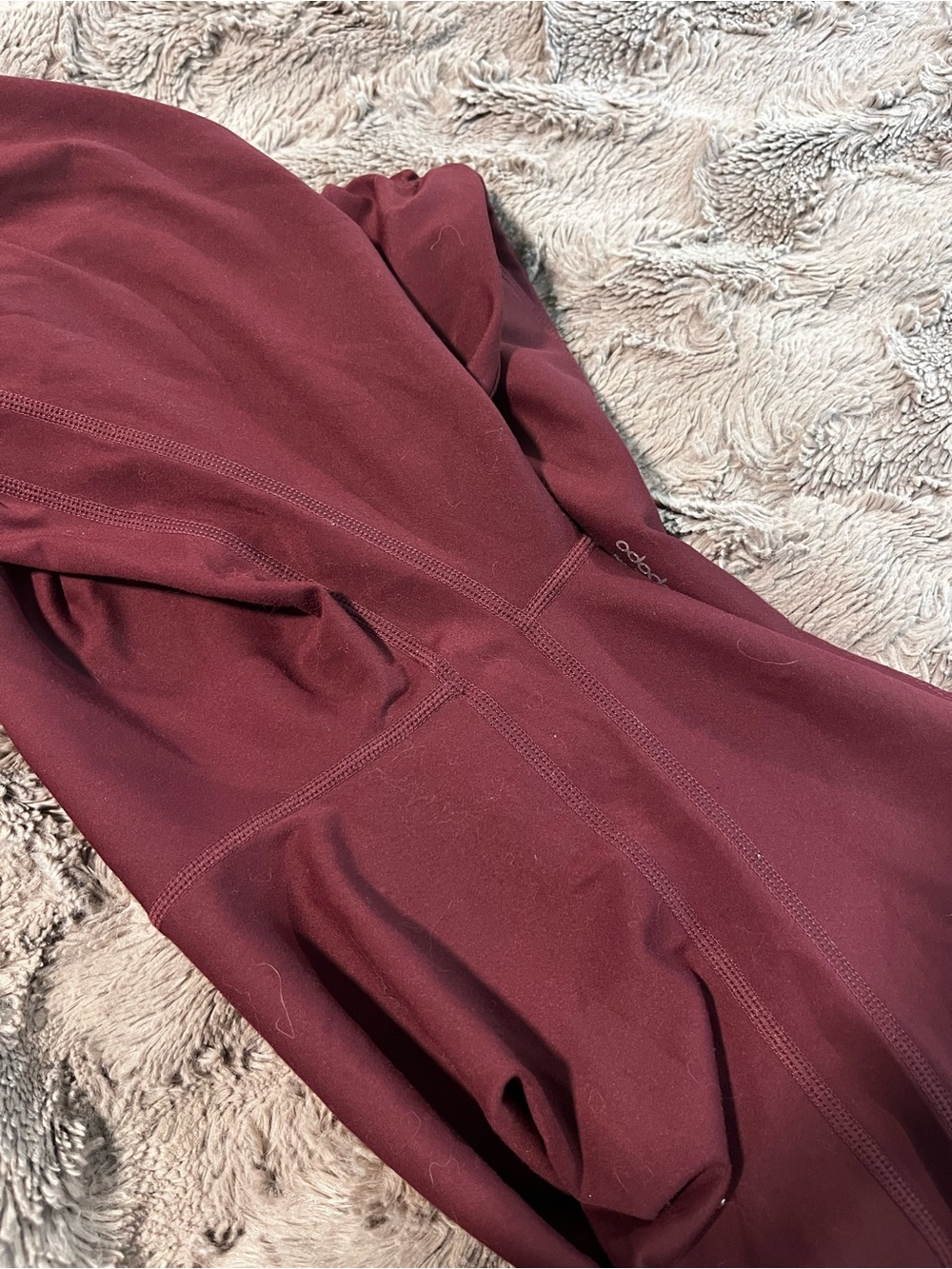 Ododos xl women’s V-Waist Leggings - Burgundy leggings short girl friendly - Picture 8 of 8
